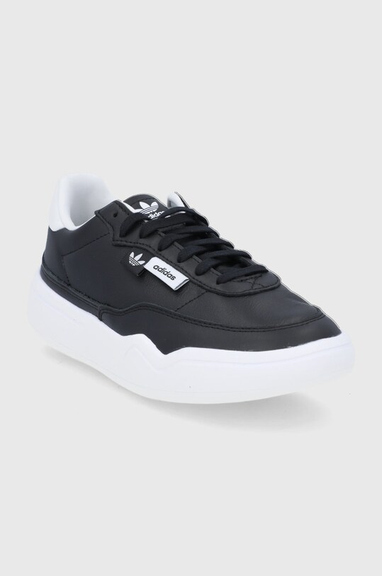 Δερμάτινα παπούτσια adidas Originals GW8213 μαύρο SS22