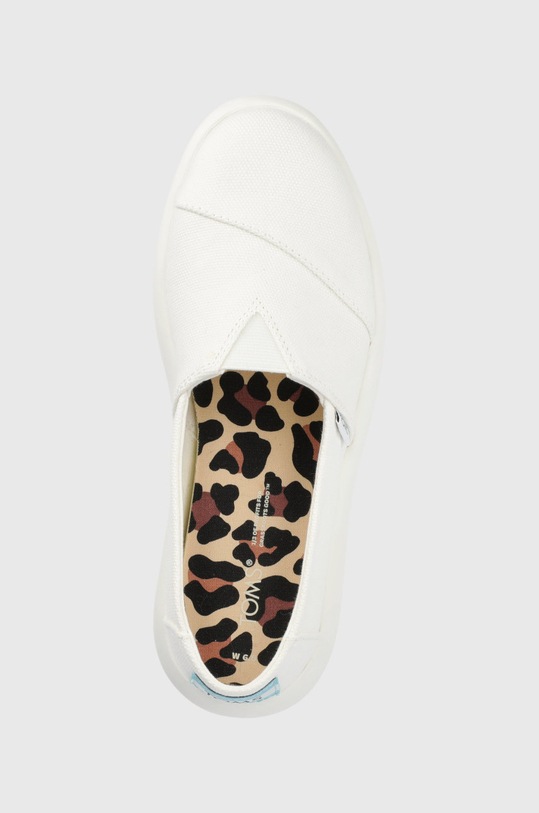 Toms espadrile Alpargata Mallow alb 10016730