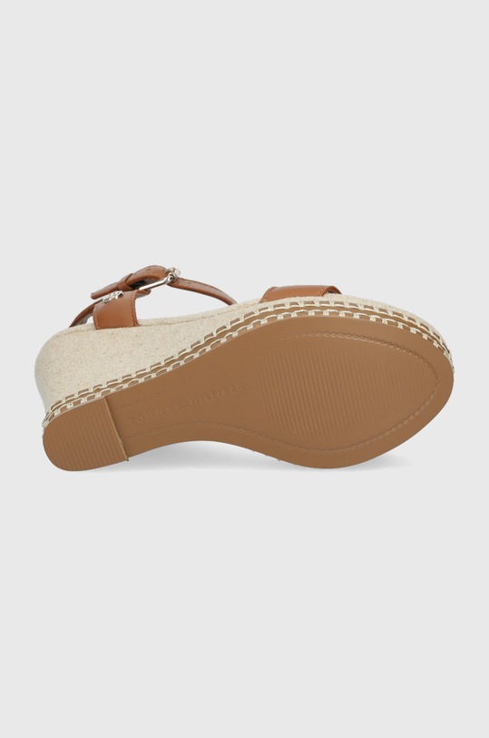 Tommy Hilfiger sandały skórzane FW0FW06296.GU9 brązowy