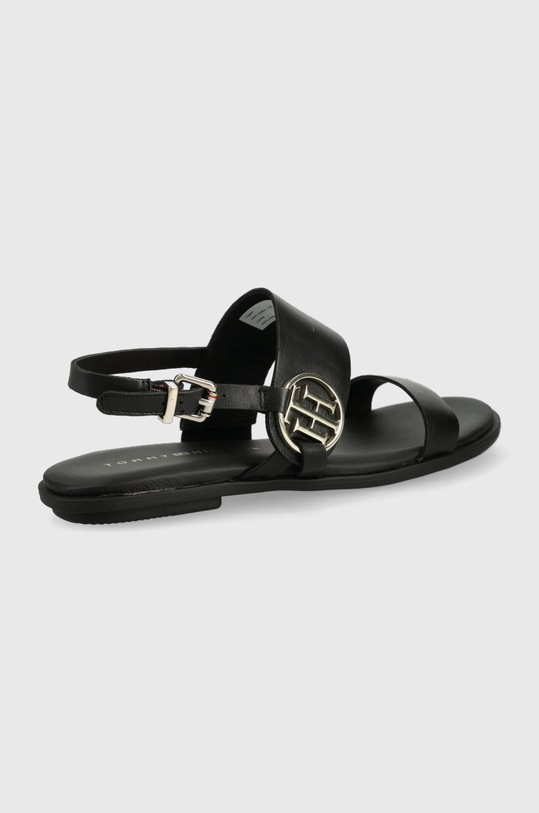 Kožne sandale Tommy Hilfiger FW0FW06230.BDS crna SS22