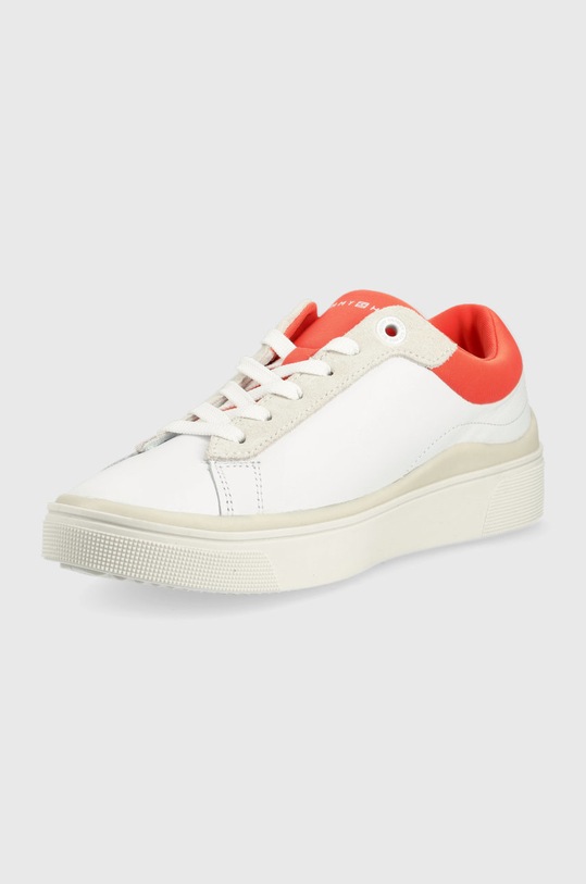 Obuća Kožne tenisice Tommy Hilfiger FW0FW06317.XMV bijela