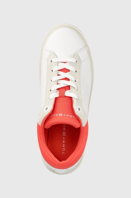 Kožne tenisice Tommy Hilfiger bijela FW0FW06317.XMV
