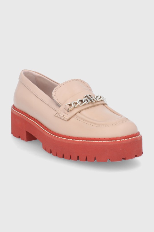 Tommy Hilfiger mokasyny skórzane FW0FW06166.ABR beżowy SS22