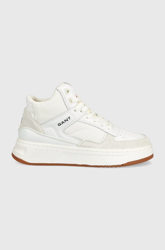 Gant sneakers Yinsy piele întoarsă alb 24537736.G29
