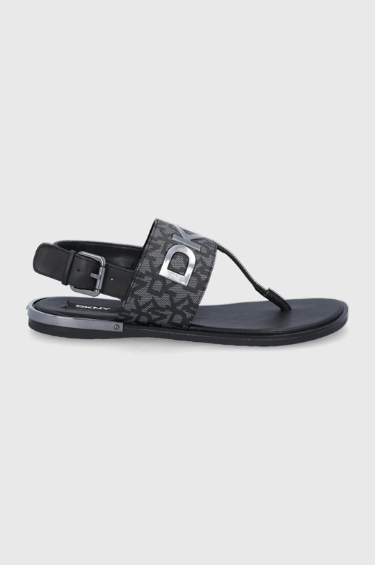 Dkny sandale de piele imitatie de piele negru K4122393.BWG