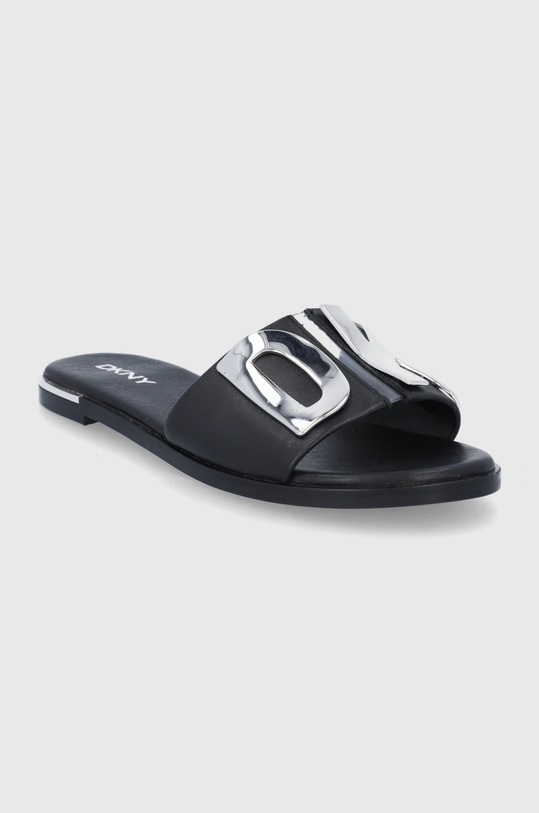 Kožené pantofle Dkny K4156118.BLK černá SS22