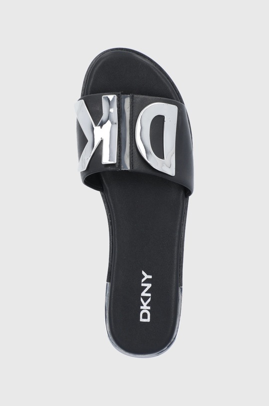 Kožené pantofle Dkny černá K4156118.BLK