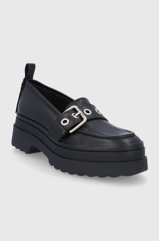 Red Valentino - Mocasini de piele XQ2S0G89DMH.0NO negru SS22