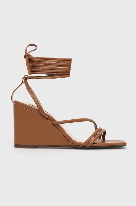 Patrizia Pepe - Sandały skórzane pozostałe brązowy 8X0017.L011