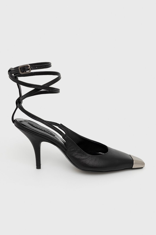 Kožené lodičky Patrizia Pepe usňová koža čierna 8Z0004.L026