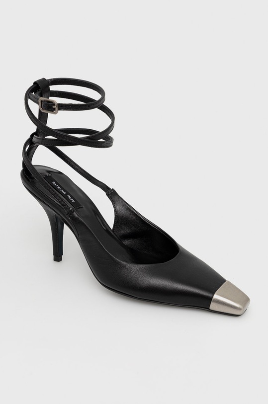 Kožené lodičky Patrizia Pepe 8Z0004.L026 čierna SS22