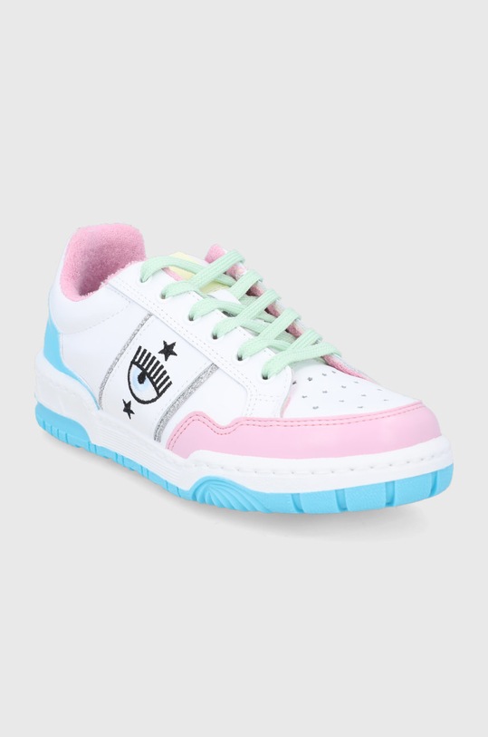 Chiara Ferragni - Ghete de piele Carry Over CF2800.017.S22 alb SS22