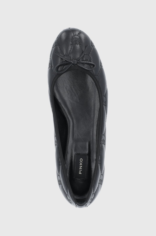 Pinko baleriny skórzane czarny 1H211L.Y86L.Z99