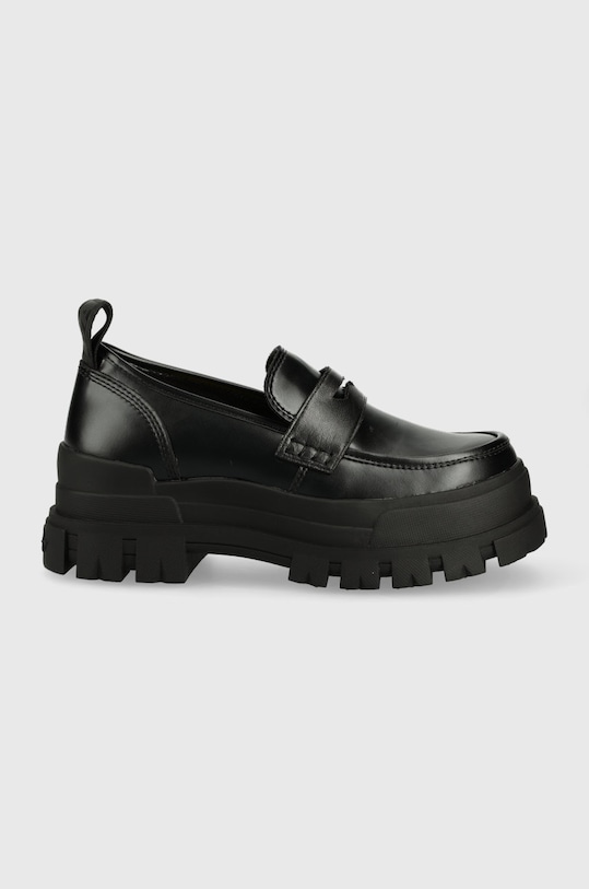 Mokasinke Buffalo imitacija zrnate kože crna 1622104.blk