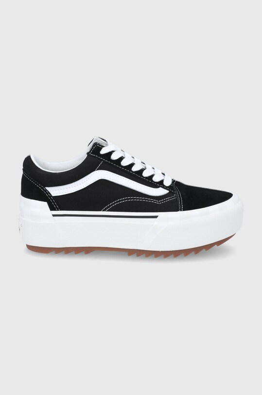 Vans tenisówki Old Skool Stacked skóra zamszowa czarny VN0A4U155ZN1