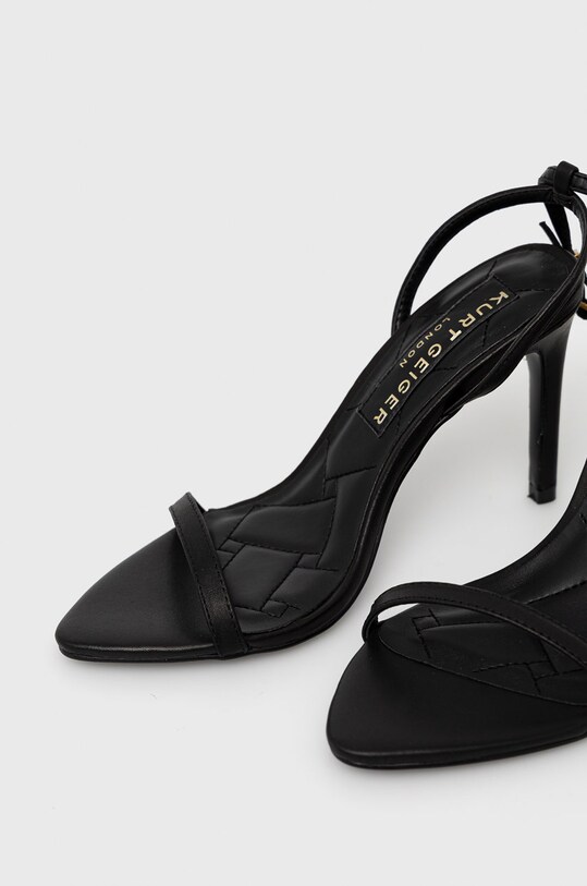 Kurt Geiger London sandały skórzane Shoreditch 8881300109.BLK czarny SS22