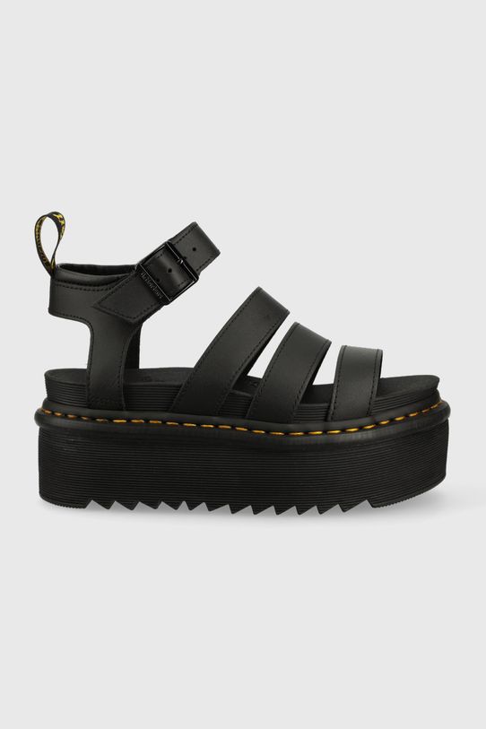 Kožené sandály Dr. Martens Blaire Quad přírodní kůže černá DM27296001