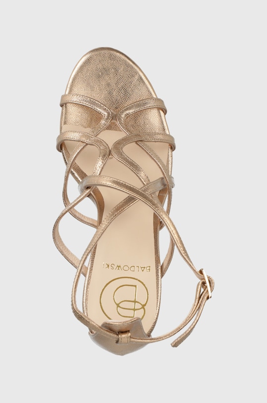 Baldowski sandały skórzane złoty D02563.3436.032