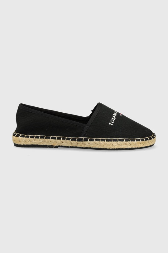 Tommy Jeans espadrilles textil fekete EN0EN01815.BDS.ESPADRI