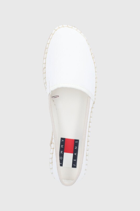 Еспадрилі Tommy Jeans білий EN0EN01832.YBR.FLATFOR