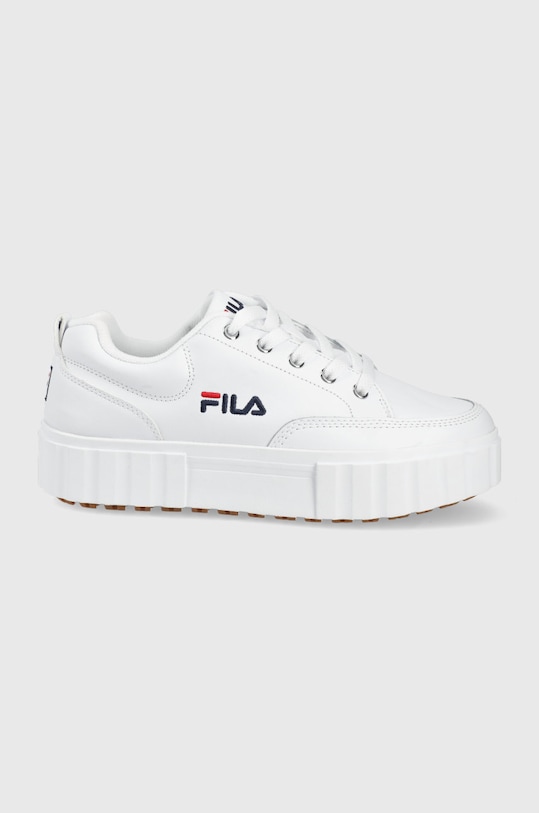 Sneakers boty Fila Sandblast imitace kůže bílá FFW0060