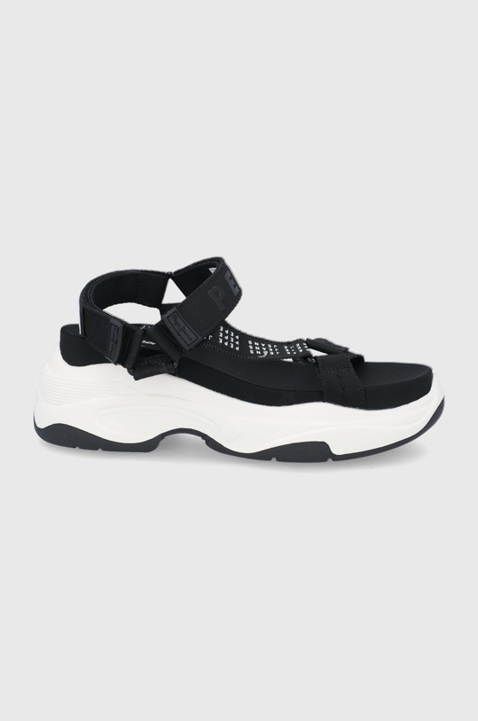 Pepe Jeans sandały Grub Logo 5-8 cm czarny PLS90566.999