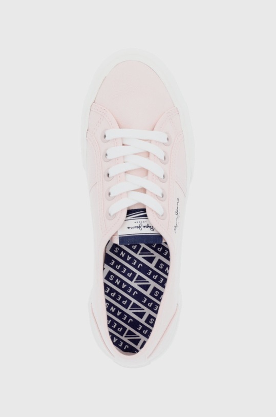 Pepe Jeans tenisówki brady w basic różowy PLS31287.303