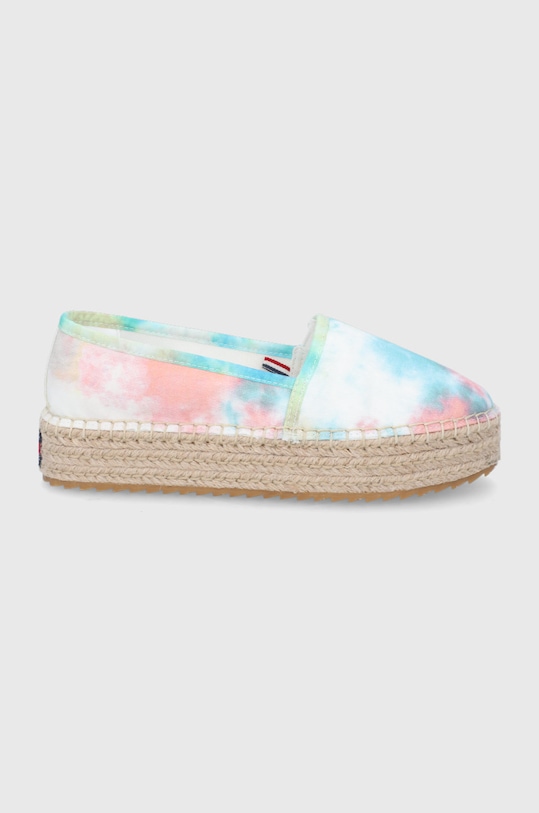 Tommy Jeans espadryle EN0EN01888.0K8.TIE.DYE platforma multicolor EN0EN01888.0K8.TIE.DYE