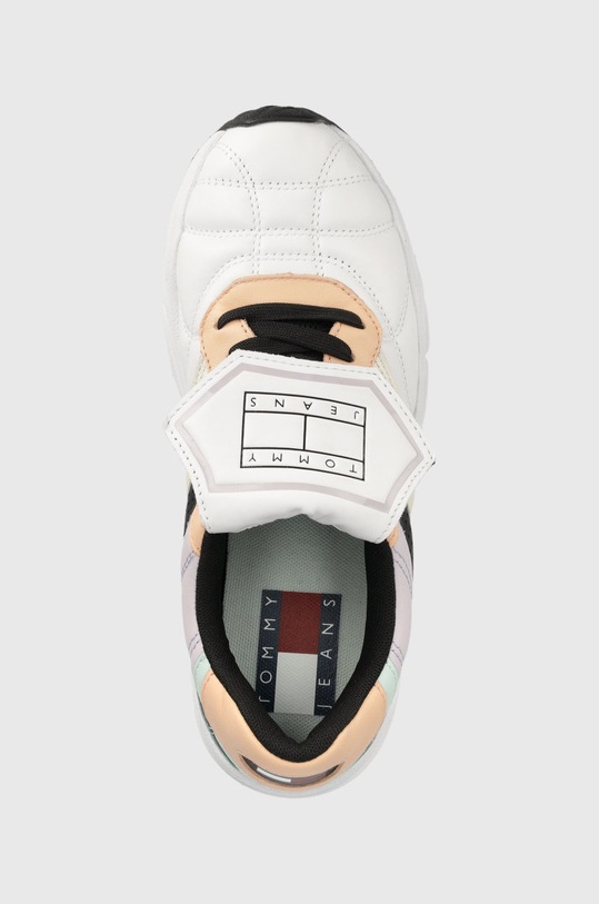Tommy Jeans sneakersy skórzane EN0EN01672.L4T.HERITAG multicolor EN0EN01672.L4T.HERITAG