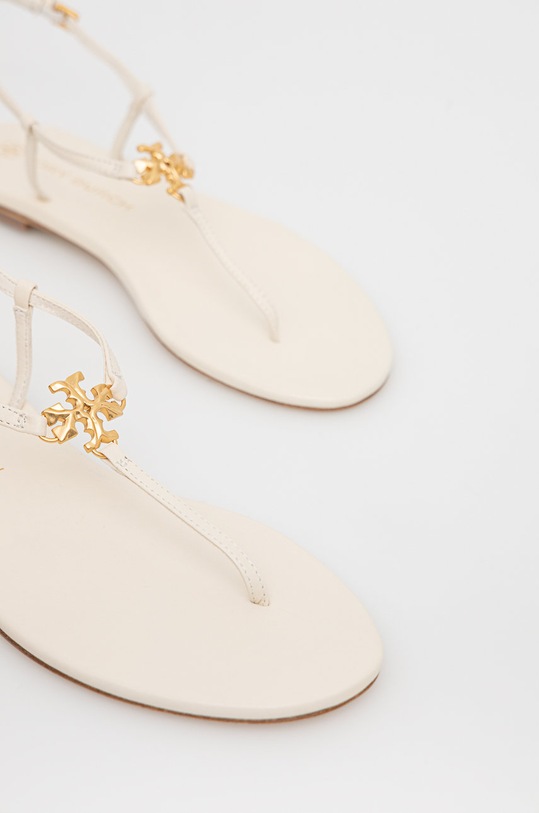 Tory Burch sandały skórzane Capri 90555.100 beżowy SS22