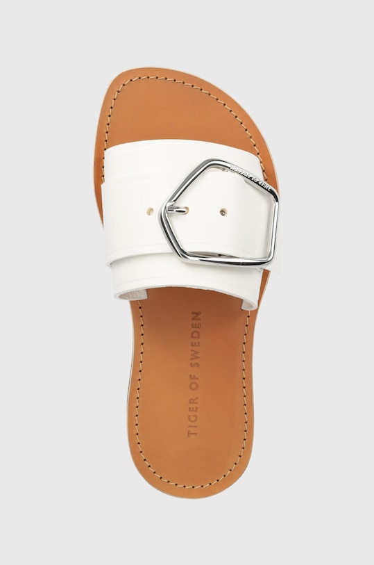 Tiger Of Sweden klapki skórzane GIOIA biały S49055005