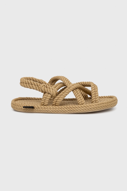 Bohonomad sandale Bodrum textil bej BOD.0012.WRS