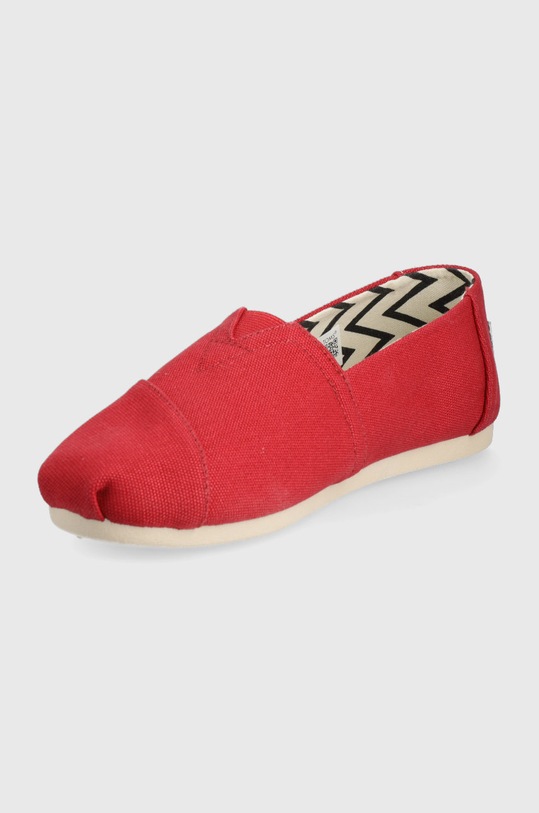 Obuwie Toms espadryle Alpargata 10017743 czerwony