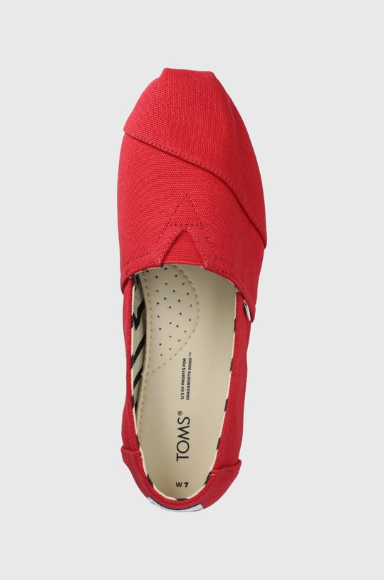 Toms espadryle Alpargata czerwony 10017743