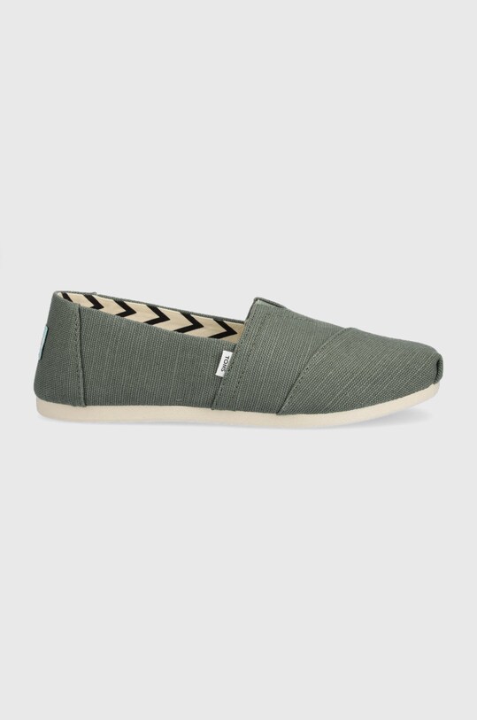 Espadrilky Toms Alpargata textilný zelená 10017719