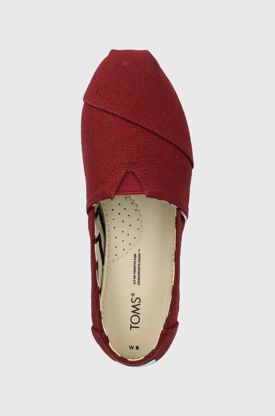 Toms espadryle Alpargata bordowy 10017717