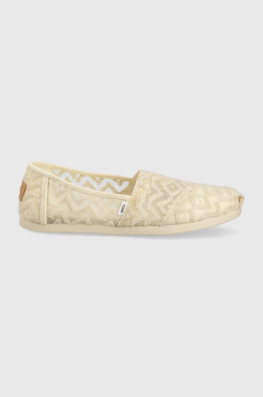 Toms espadrile Alpargata textil bej 10017820