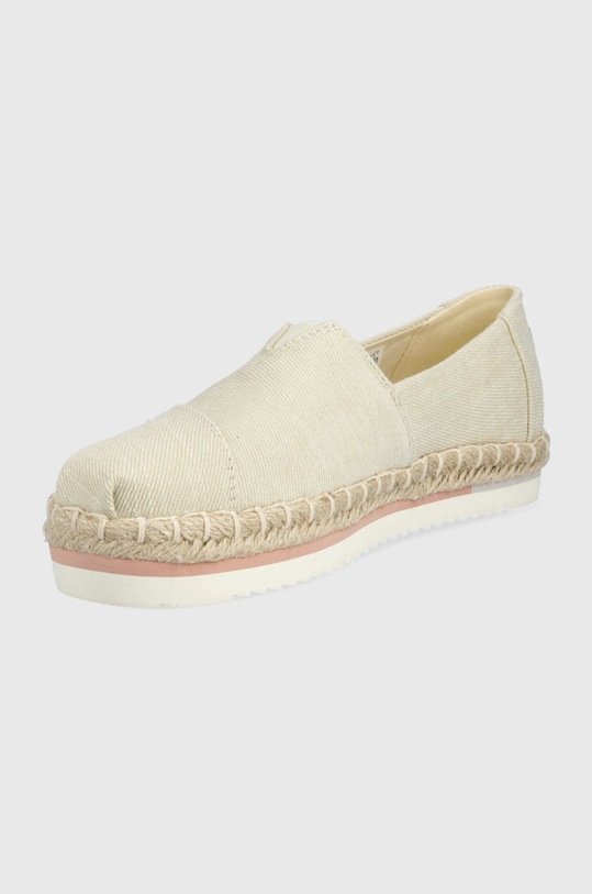 Obuwie Toms espadryle Alpargata Platform Rope 10017830 beżowy