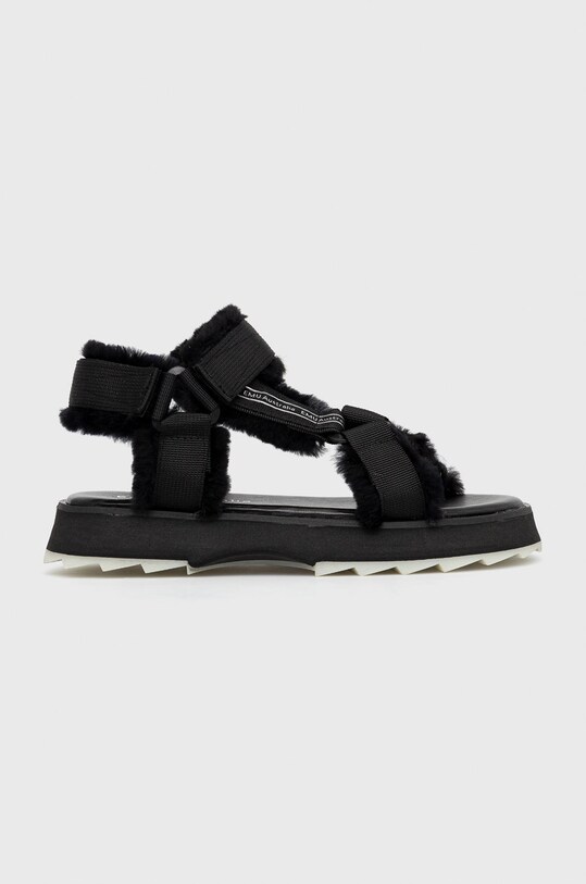 Emu Australia sandały Raven tekstylny czarny W12699.BLAK