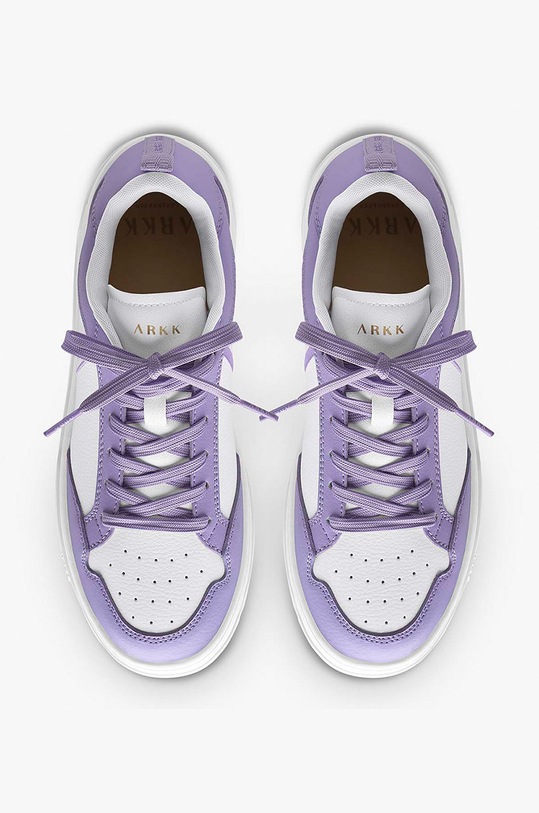 Boty Kožené sneakers boty Arkk Copenhagen Visuklass CR5937.0266.W fialová