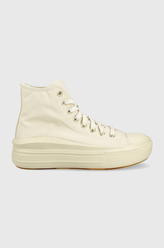 Високи кецове Converse Chuck Taylor All Star Move Hi платформа бежов A02189C.NAT