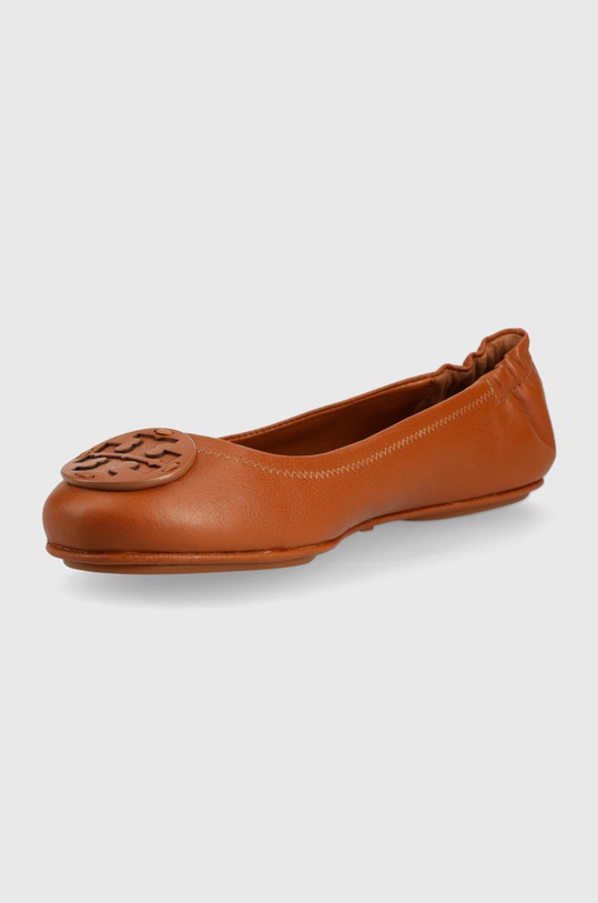 Boty Kožené baleríny Tory Burch 137776.200 hnědá