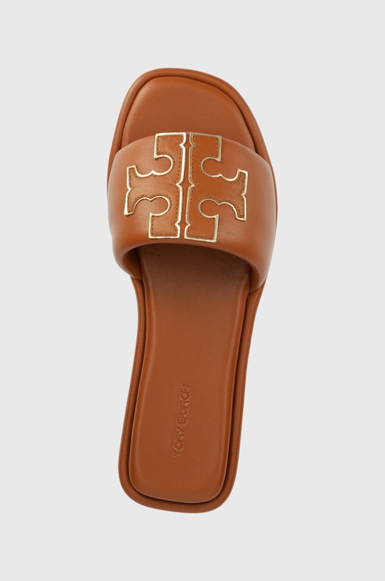 Kožené šľapky Tory Burch hnedá 79985.202