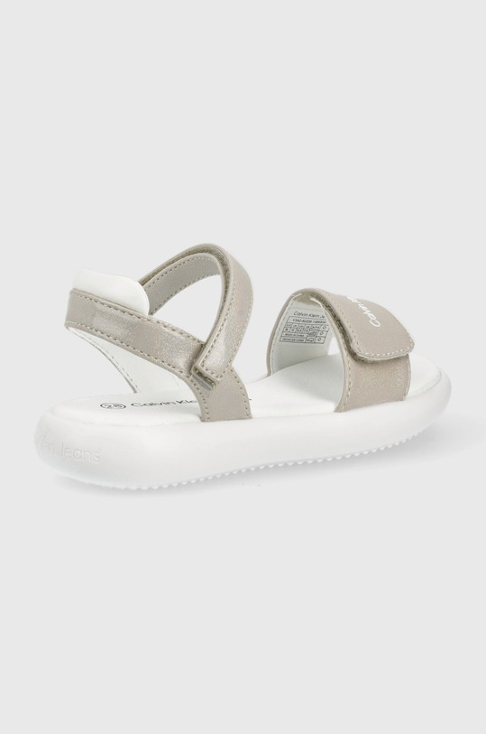 Dětské sandály Calvin Klein Jeans V3A2.80206. stříbrná SS22