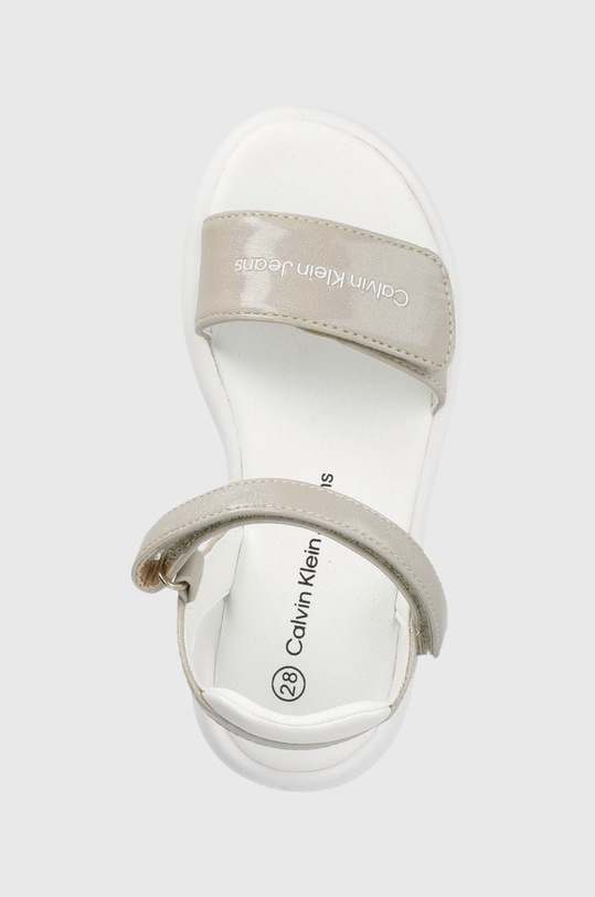 Dětské sandály Calvin Klein Jeans stříbrná V3A2.80206.