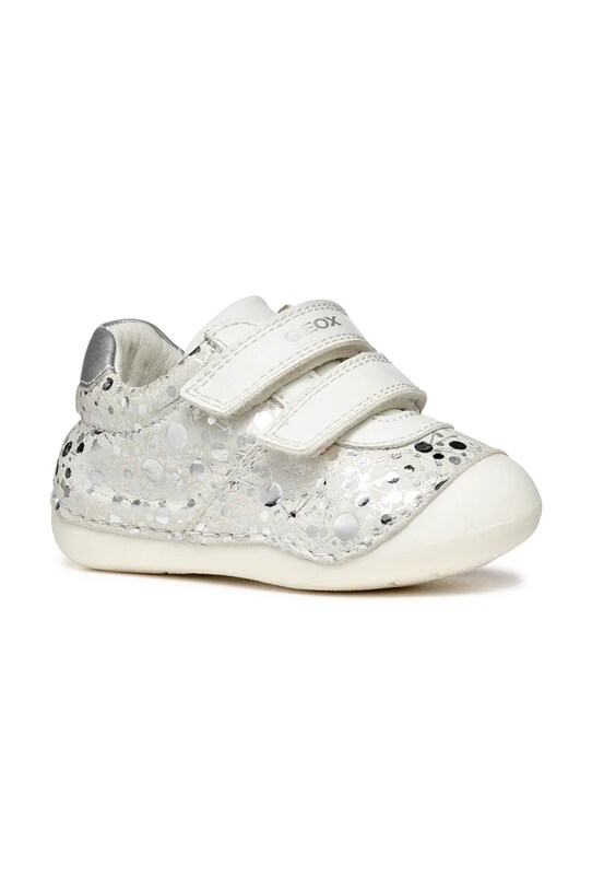 Geox sneakers pentru copii piele întoarsă argintiu B9440B.007BC.