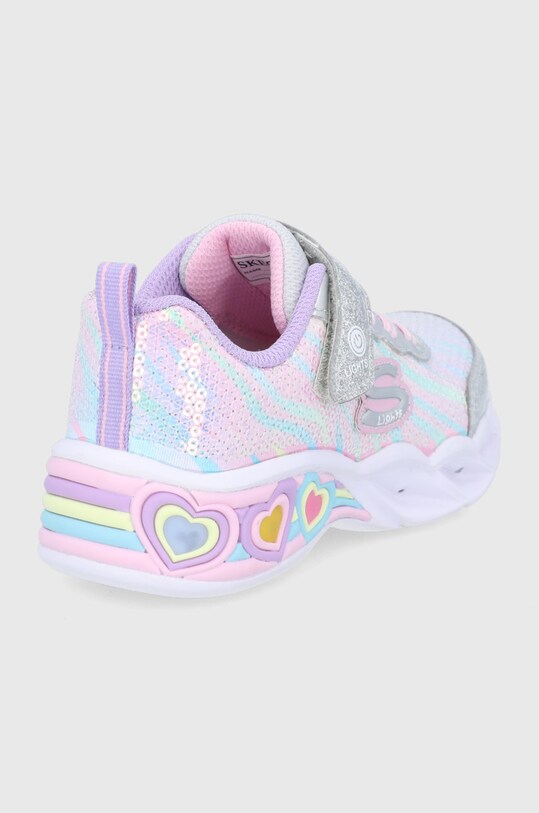 DÍVKA Dětské boty Skechers 302313L.PPYY stříbrná