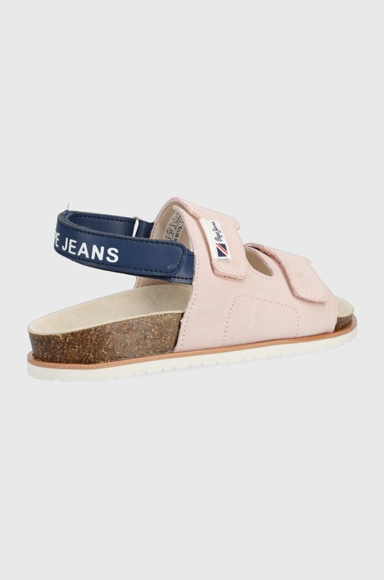 Pepe Jeans sandały zamszowe dziecięce PGS90179 różowy SS22