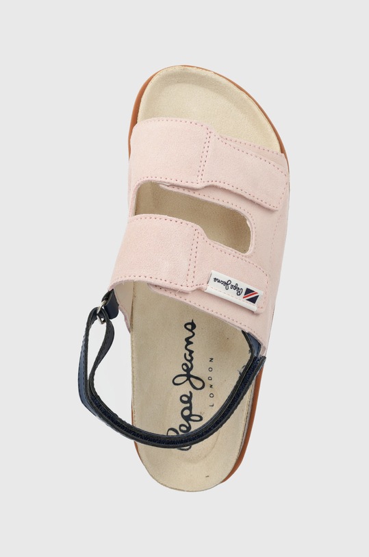 Pepe Jeans sandały zamszowe dziecięce różowy PGS90179