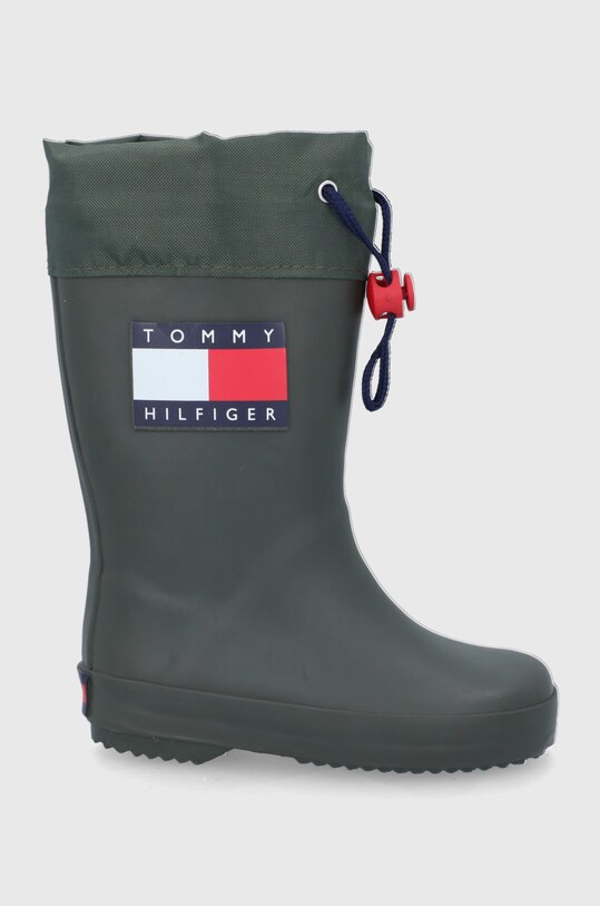 Детские резиновые сапоги Tommy Hilfiger зелёный T3X6.30766.24.34